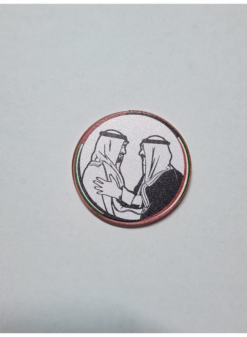 Kipfy UAE&Kuwait Sticker  Decorative  Badge for mobile,laptop Backpacks,Accessories Fans Stickers Display for I pad,and Collectors Walls, Doors, Cars, Trucks, Motorcycles Fridge - Image 1